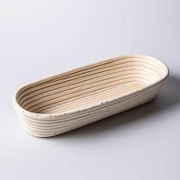 Eddingtons Banneton 1.5kg/3.3lb Oval Proving Basket Large (White)