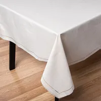 Harman Hemstitch Polyester Tablecloth 60"x120" (Linen)