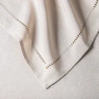 Harman Hemstitch Polyester Tablecloth 60"x120" (Linen)