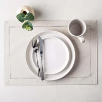 Harman Hemstitch Polyester Placemat (Linen)