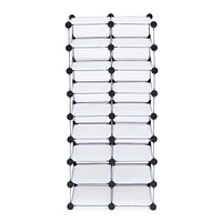 KSP Closet Cube '16-Shoe' Plastic Shoe Cabinet (White)