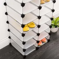 KSP Closet Cube '16-Shoe' Plastic Shoe Cabinet (White)