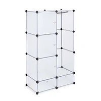 KSP Closet Cube Plastic Wardrobe (White)