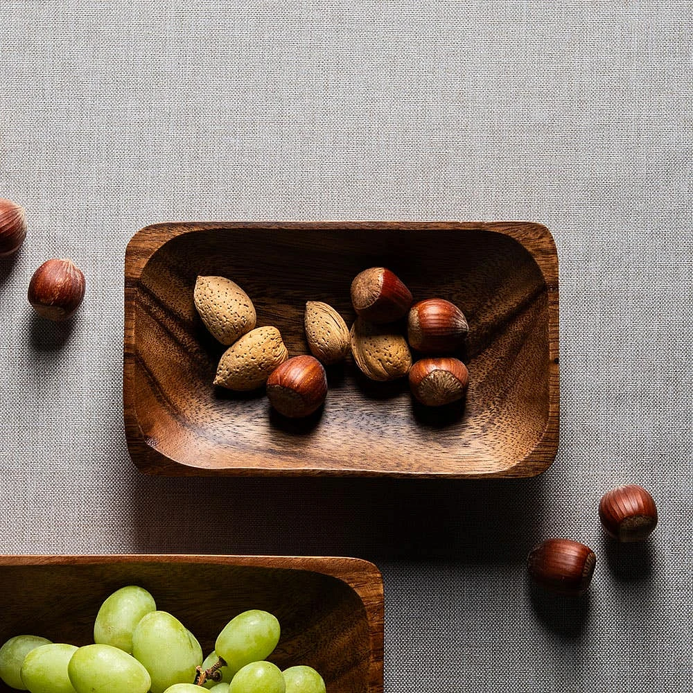 KSP Tala Acacia Wood Rectangular Serving Tray Small 17 x 10 x 4 cm