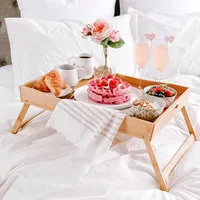 KSP Swoop Folding Bed Tray (Natural)