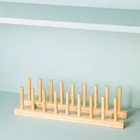 KSP Space Logic Bamboo Plate Rack (Natural)