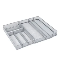 KSP Mesh Expandable Cutlery Tray (Silver) 28/47 x 40.5 x 5 cm
