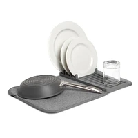 Umbra Udry Mini Microfibre Drying Mat w/Rack (Charcoal)