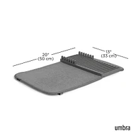 Umbra Udry Mini Microfibre Drying Mat w/Rack (Charcoal)