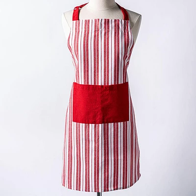 KSP Classic Stripe 100% Cotton Apron (Red/White)
