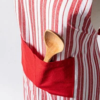 KSP Classic Stripe 100% Cotton Apron (Red/White)
