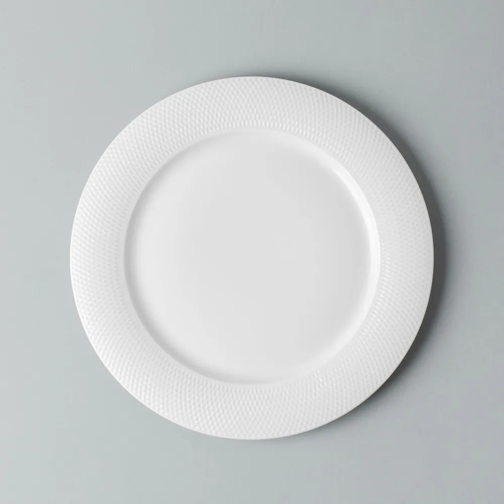 A La Carte 'Diamond' Porcelain Side Plate (White)
