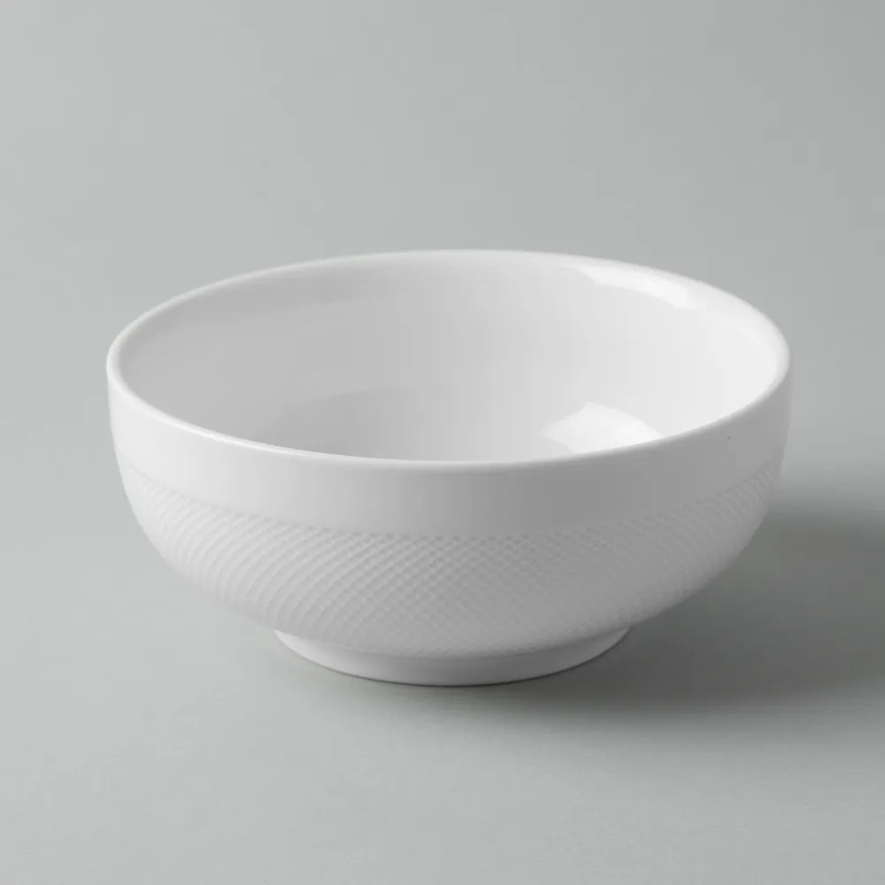 A La Carte 'Diamond' Porcelain Cereal Bowl (White)