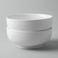 A La Carte 'Diamond' Porcelain Cereal Bowl (White)