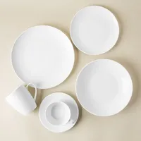 A La Carte 'Ashford Coupe' Porcelain Side Plate (White)