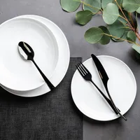 A La Carte 'Ashford Coupe' Porcelain Dinner Plate (White)