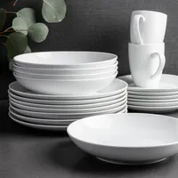 A La Carte 'Ashford Coupe' Porcelain Dinner Plate (White)