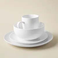 A La Carte 'Ashford Coupe' Porcelain Dinner Plate (White)
