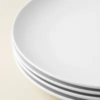 A La Carte 'Ashford Coupe' Porcelain Dinner Plate (White)