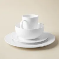 A La Carte 'Oxford' Porcelain Dinner Plate (White)