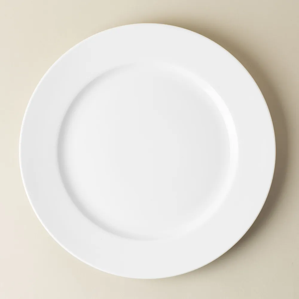 A La Carte 'Oxford' Porcelain Dinner Plate (White)