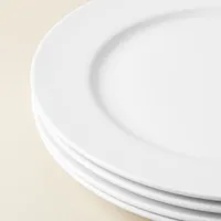 A La Carte 'Oxford' Porcelain Dinner Plate (White)