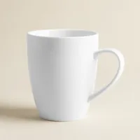 A La Carte 'Oxford' Porcelain Bullet Mug 400ml (White)