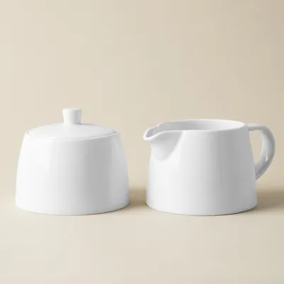 A La Carte 'Essentials' Porcelain Cream & Sugar - Set of 2 (White)
