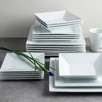 A La Carte 'Essentials' Porcelain Platter 12"sq.  (White)