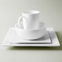 A La Carte 'Essentials' Porcelain Platter 12"sq.  (White)