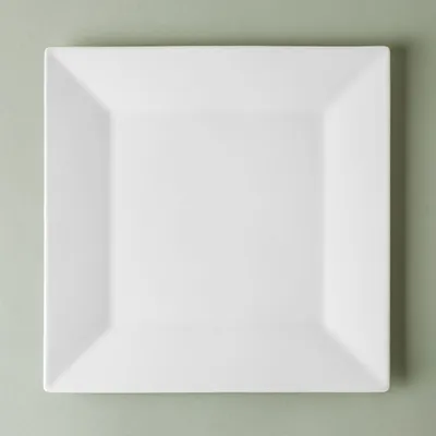 A La Carte 'Essentials' Porcelain Platter 12"sq.  (White)