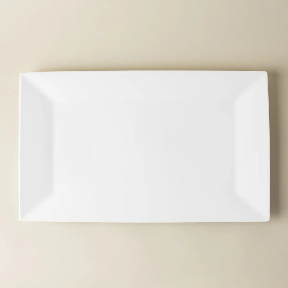 A La Carte 'Essentials' Porcelain Platter 15" (White)