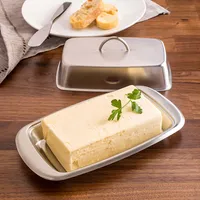 KSP Classic Butter Dish with Lid (Stainless Steel)