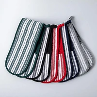 KSP Classic Stripe 100% Cotton Double Oven Mitt (Navy)