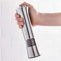 KSP Sleek Battery Salt and Pepper Mill (Stainless Steel)