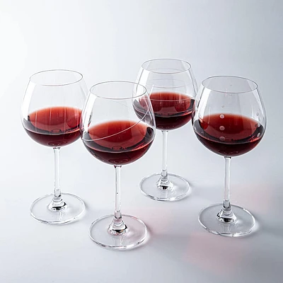 KSP Soiree Etched Red Wine Glass - Set of 4 (20oz.)