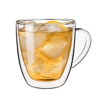 KSP Milano Double Wall Glass Mug - 310 ml, Set of 2
