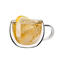 KSP Milano Double Wall Espresso Glass with Handle - Set of 2 (80 ml)