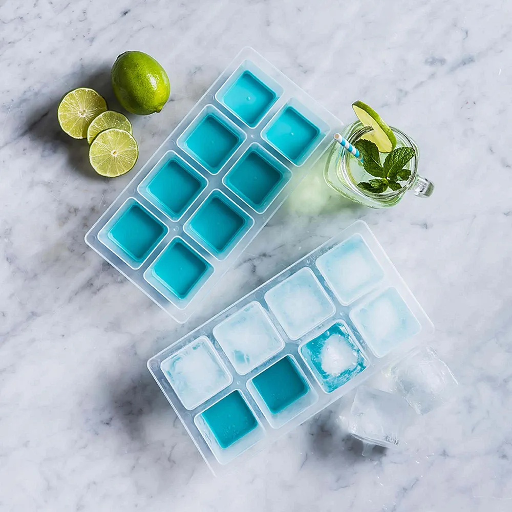 KSP Pop Out Ice Cube Tray - Set of 2 (Blue)