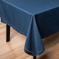 Harman Hemstitch Polyester Tablecloth 52"x70" (Navy)