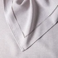 Harman Hemstitch Polyester Tablecloth 52"x70" (Light Grey)