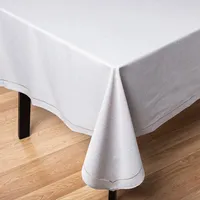 Harman Hemstitch Polyester Tablecloth 60"x120"  (Light Grey)