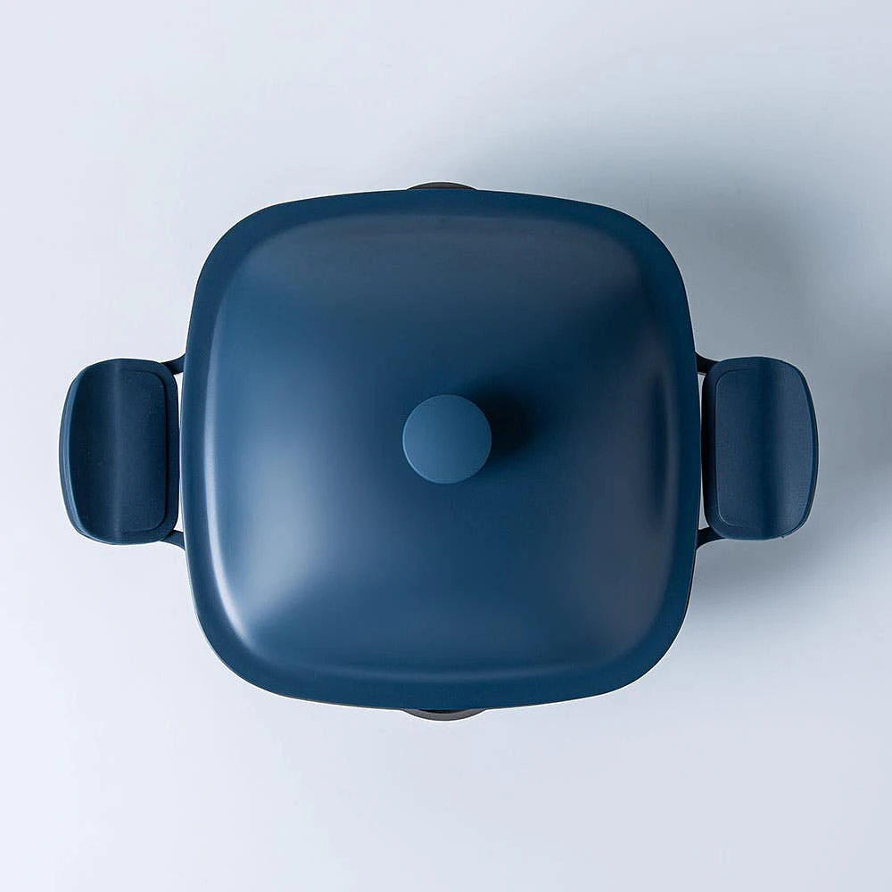 One-Pan Quadra Dutch Oven with Lid 24 Cm / 4.9 L (Blue Salt)