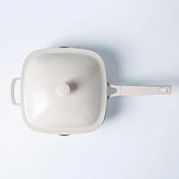 KSP One-Pan Deep Fry Pan-W Steamer 10in (Cream)