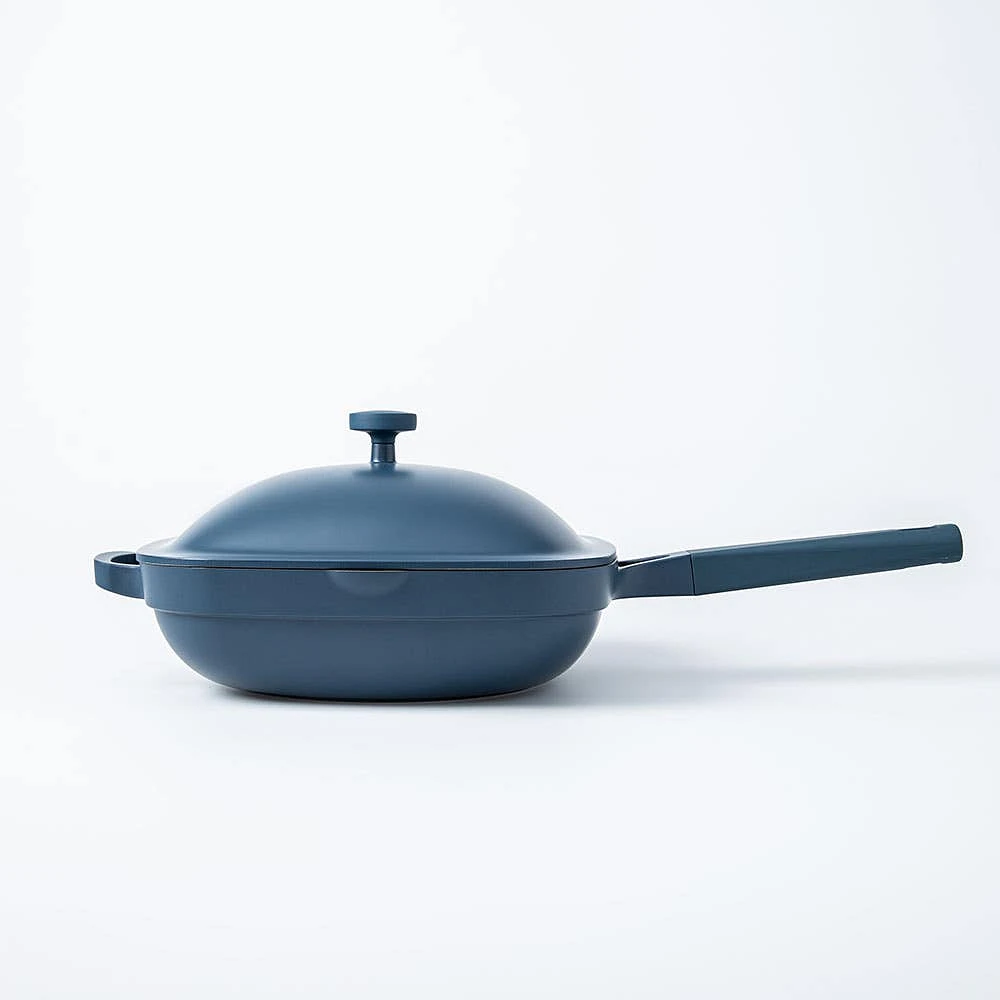 One-Pan Quadra Deep Fry Pan-W Steamer 10in 26 Cm / 3.7 L (Blue Salt)