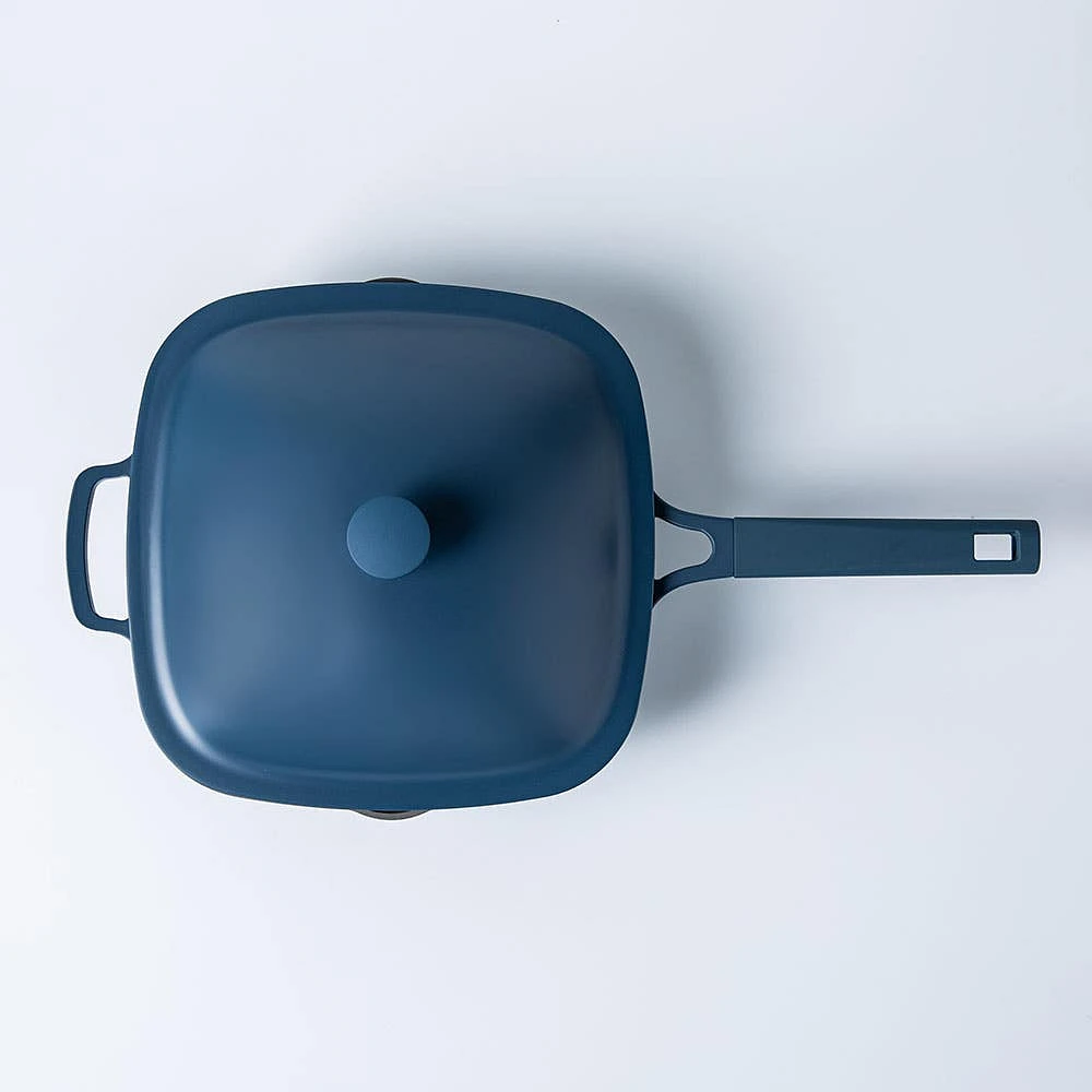 One-Pan Quadra Deep Fry Pan-W Steamer 10in 26 Cm / 3.7 L (Blue Salt)