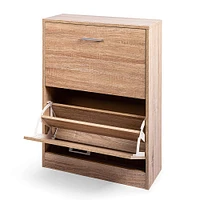 KSP Toby Shoe Cabinet 2-Drawer (Natural)