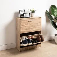KSP Toby Shoe Cabinet 2-Drawer (Natural)