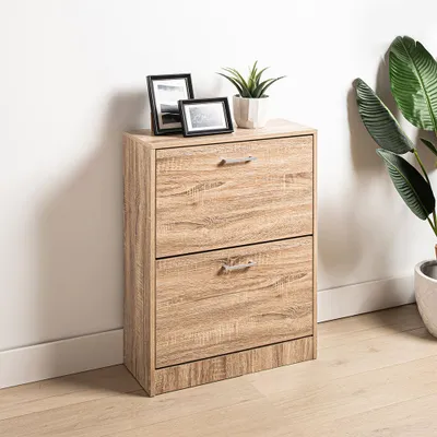 KSP Toby Shoe Cabinet 2-Drawer (Natural)