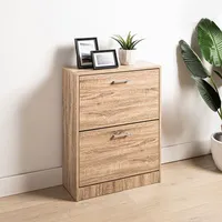 KSP Toby Shoe Cabinet 2-Drawer (Natural)